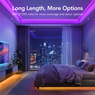 Govee RGB Wi-Fi + Bluetooth LED Strip Lights (7.5m × 2 Rolls)
