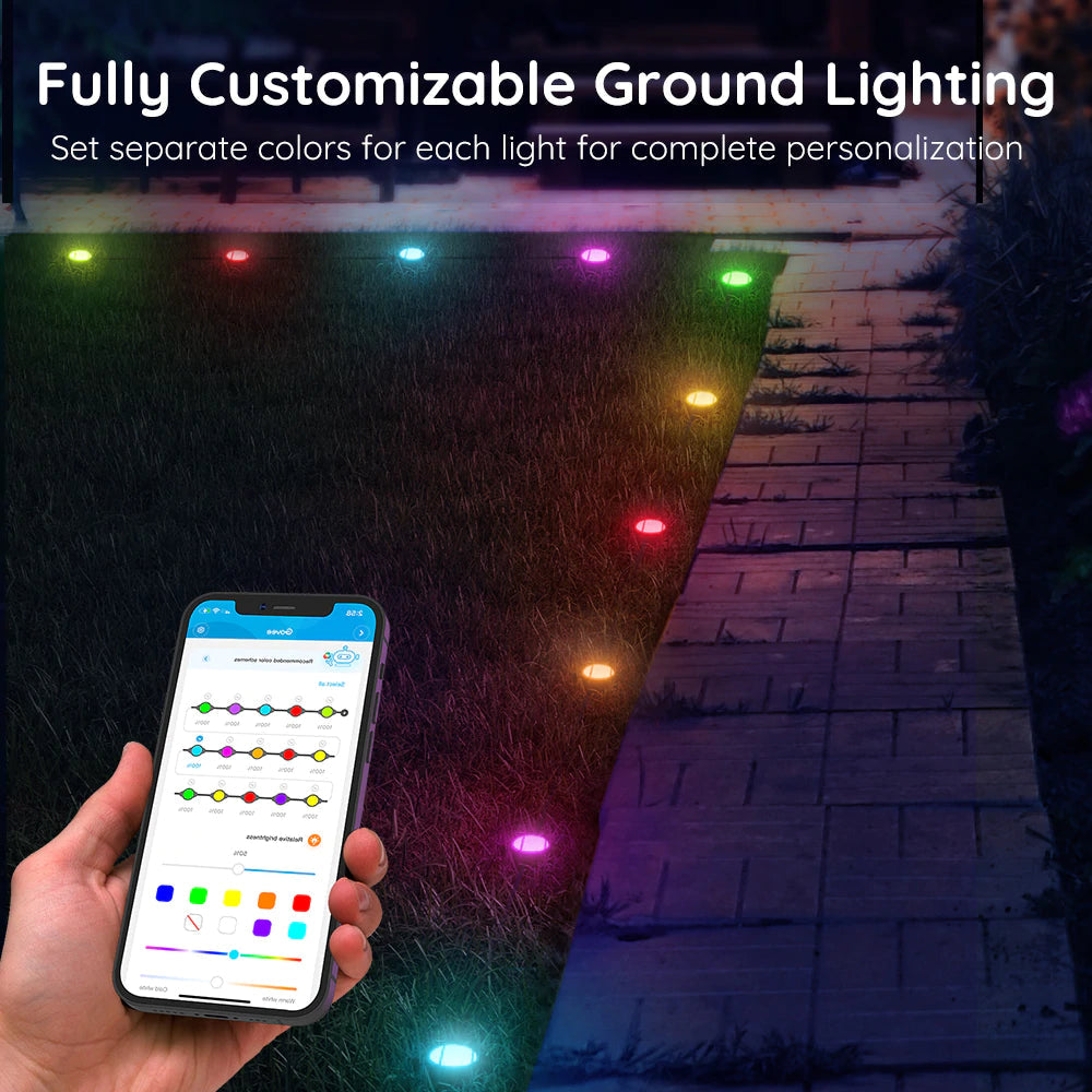 [Special Deal] Govee RGBIC Wi-Fi + Bluetooth Outdoor Ground Lights (15.2m)